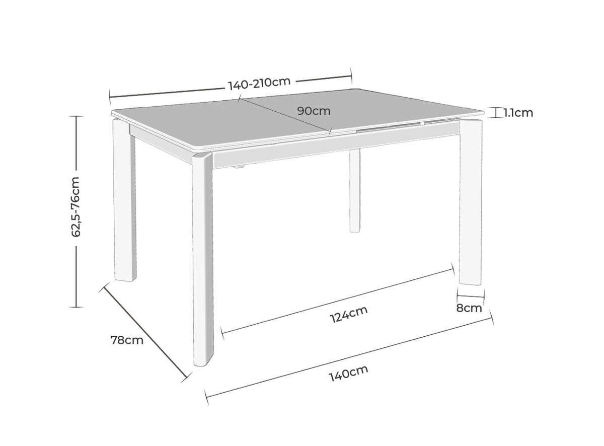 Mesa de comedor Consta Negro