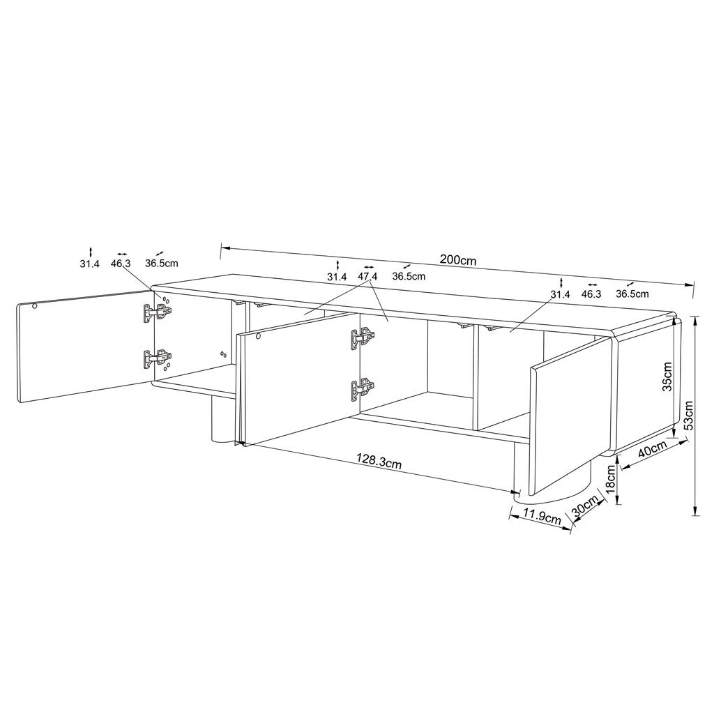 Mueble TV Arcos