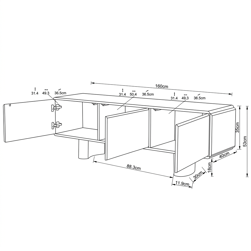 Mueble TV Arcos